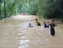 Hujan Dua hari Sungai Maguan Meluap, Jalur Antar DesaTerputus