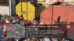 Kesadaran Warga Minim, Sampah Meluber di Luar Kontainer Jl. Slamet Riyadi Rembang