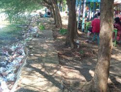 Di Balik Revitalisasi Taman Kartini Rembang, Masih Terselip Sampah yang Berserakan