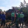 Pemdes Logede Rembang Bersama Lintas Sektor Gotong Royong Pasca Belasan Rumah Diterjang Angin Kencang