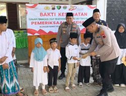 Sinergi Indah Polres Rembang, RS Bhayangkara, dan Ponpes LP3IA Narukan di HUT Bhayangkara ke-80
