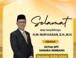 Nakhoda Baru Rasa Lama, H.M. Nur Hasan Kembali Pimpin Hanura Rembang Secara Aklamasi