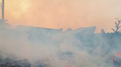 Tiga Warung di Depan PT PWI Rembang Hangus Terbakar, Kerugian Capai Puluhan Juta
