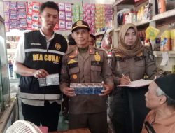 Operasi Gabungan Sita Ratusan Batang Rokok Ilegal Di Rembang, Begini Tanggapan Pedagang
